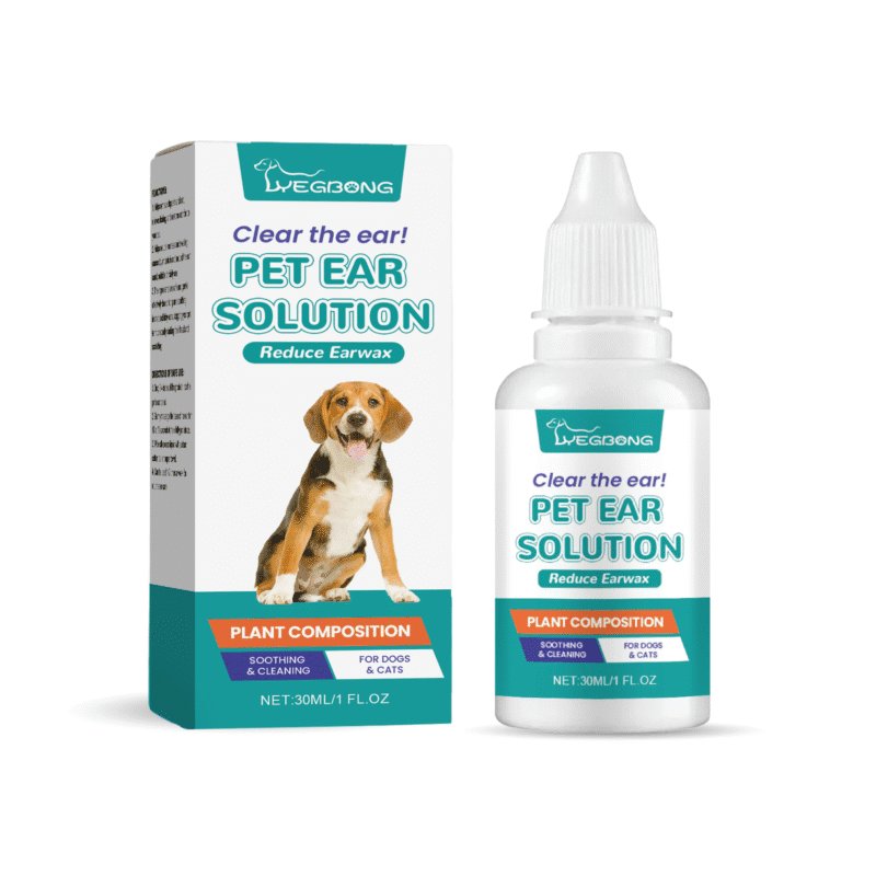 Pet Ear Wash for Cats & Dogs - Relieve Ear Discomfort, Clean, Decontaminate, Moisturize, Soothe & Nourish