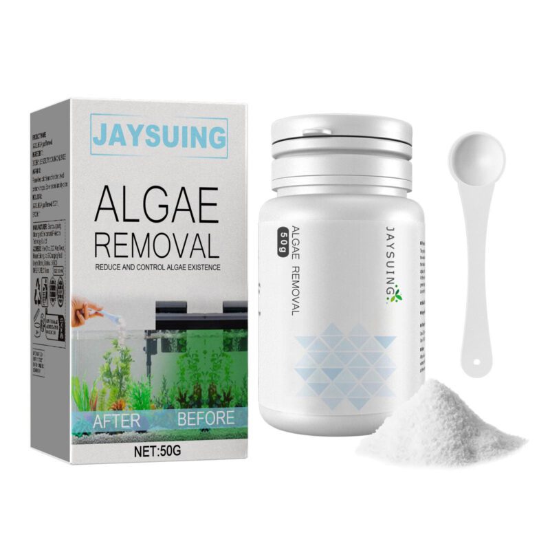 Jaysuing Algae & Moss Remover - Green Water Treatment for Fish Tank & Aquarium, Effective Algae Removal Potion