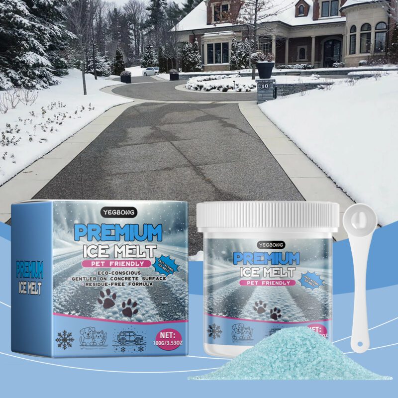Pet Ice Melt for Cats & Dogs - Gentle Paw Pad Protection, Non-Slip Traction, Winter Snow Safety Guard - Image 2