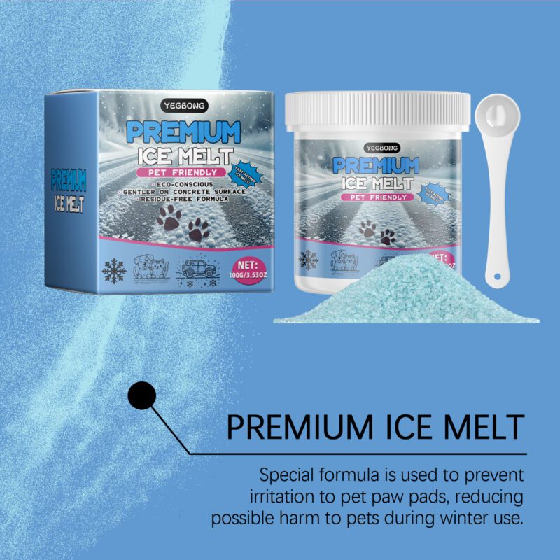 Pet Ice Melt for Cats & Dogs - Gentle Paw Pad Protection, Non-Slip Traction, Winter Snow Safety Guard - Image 3