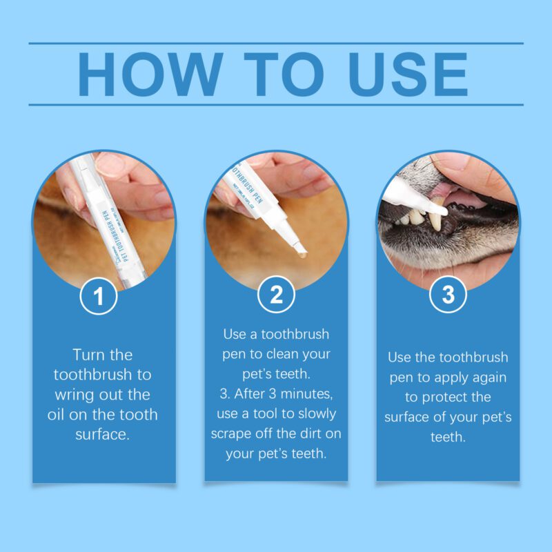 Pet Oral Care Toothbrush - Effective Teeth Cleaning, Tartar Removal & Fresh Breath Maintenance - Image 6