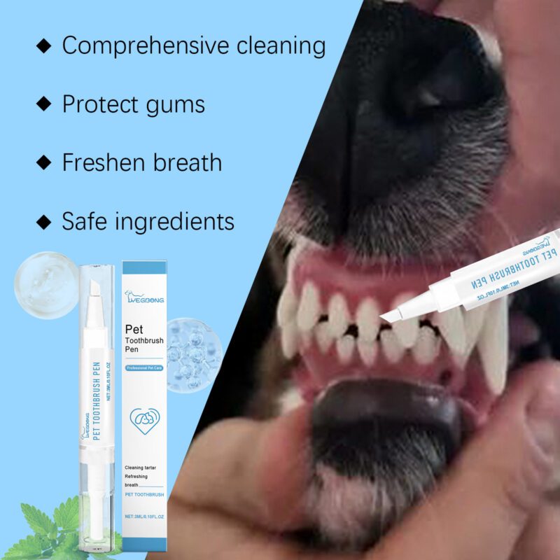 Pet Oral Care Toothbrush - Effective Teeth Cleaning, Tartar Removal & Fresh Breath Maintenance - Image 3