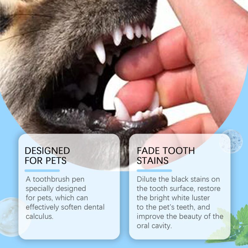 Pet Oral Care Toothbrush - Effective Teeth Cleaning, Tartar Removal & Fresh Breath Maintenance - Image 4