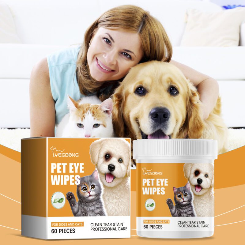 Cat & Dog Eye Wet Wipes - Tear Stains Removal Pet Eye Cleaning Wipes for Dogs and Cats - Image 2