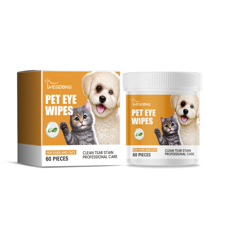 Cat & Dog Eye Wet Wipes - Tear Stains Removal Pet Eye Cleaning Wipes for Dogs and Cats