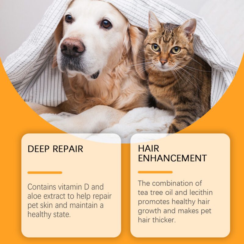 Pet Skin Repair Drops Spray for Cats & Dogs - Hair Nutrition Massage Care Skin Repair Solution - Image 3