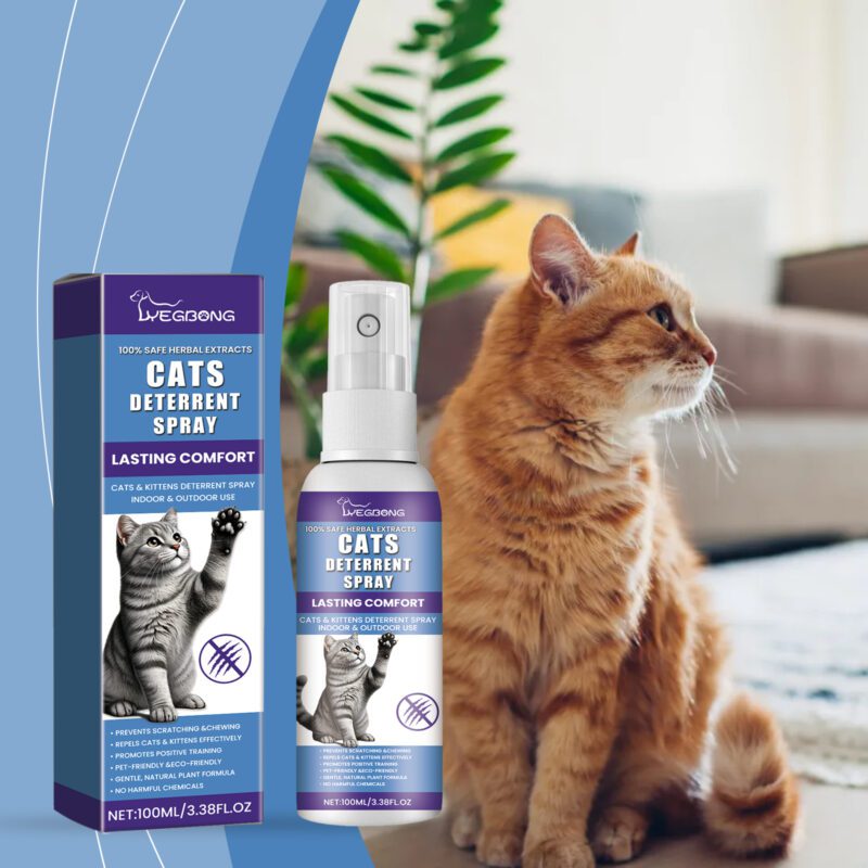 Cat Urine Deterrent Spray - Gentle Formula Care Spray to Stop Cats from Peeing on Bed Effectively - Image 2