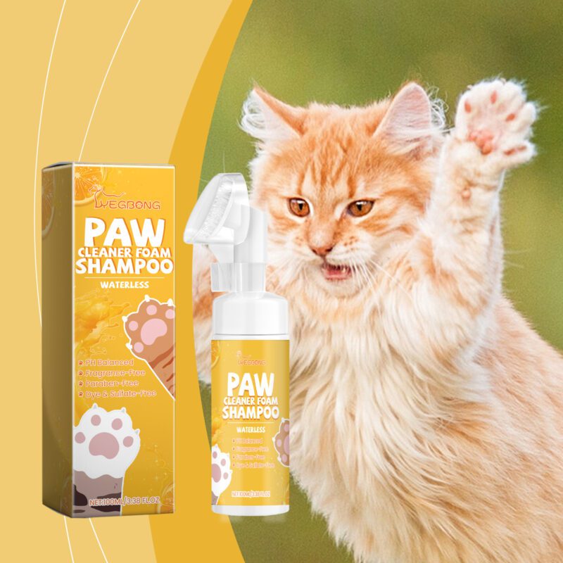 Pet Paw Foam Cleaner - Moisturizing & Nourishing Paw Wash for Cats and Dogs Gentle Cleaning - Image 2