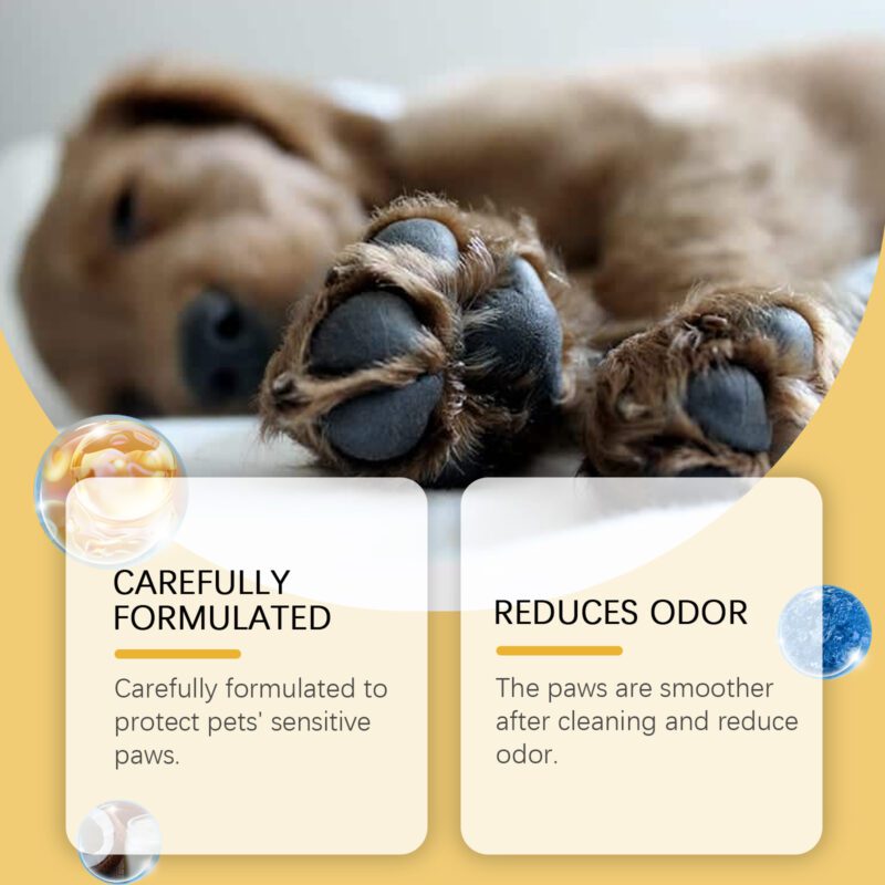 Pet Paw Foam Cleaner - Moisturizing & Nourishing Paw Wash for Cats and Dogs Gentle Cleaning - Image 4