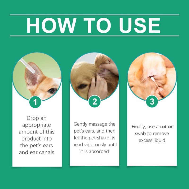 Pet Ear Cleaner Solution for Cats & Dogs - Effective Ear Decontamination & Care Formula - Image 6