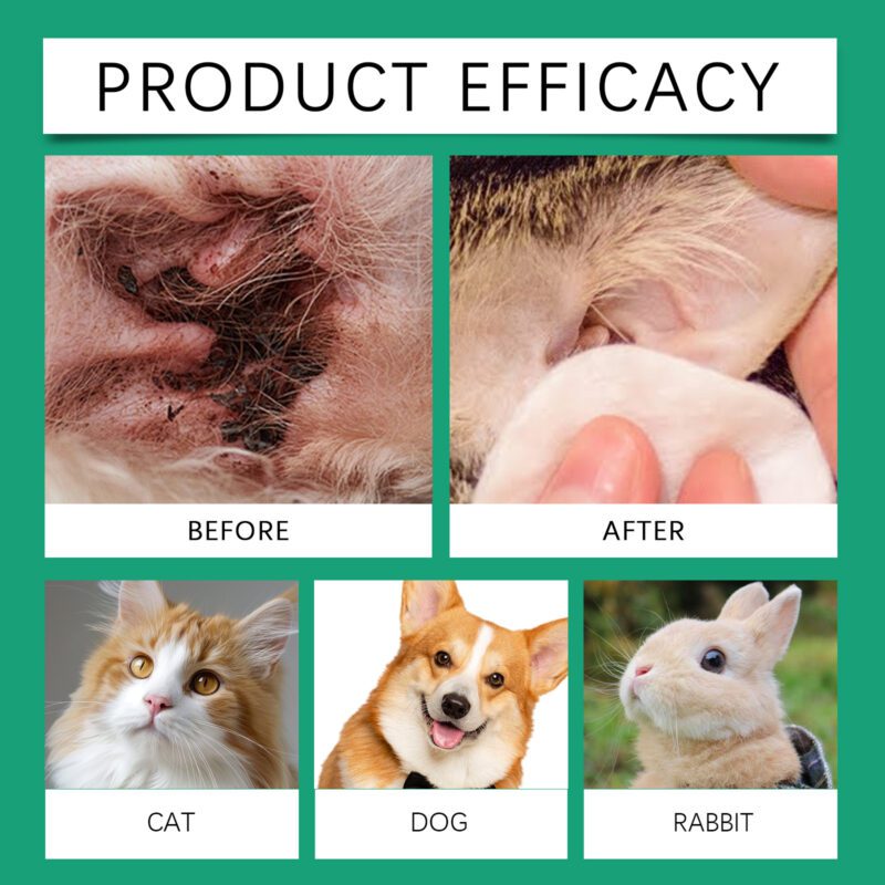 Pet Ear Cleaner Solution for Cats & Dogs - Effective Ear Decontamination & Care Formula - Image 4