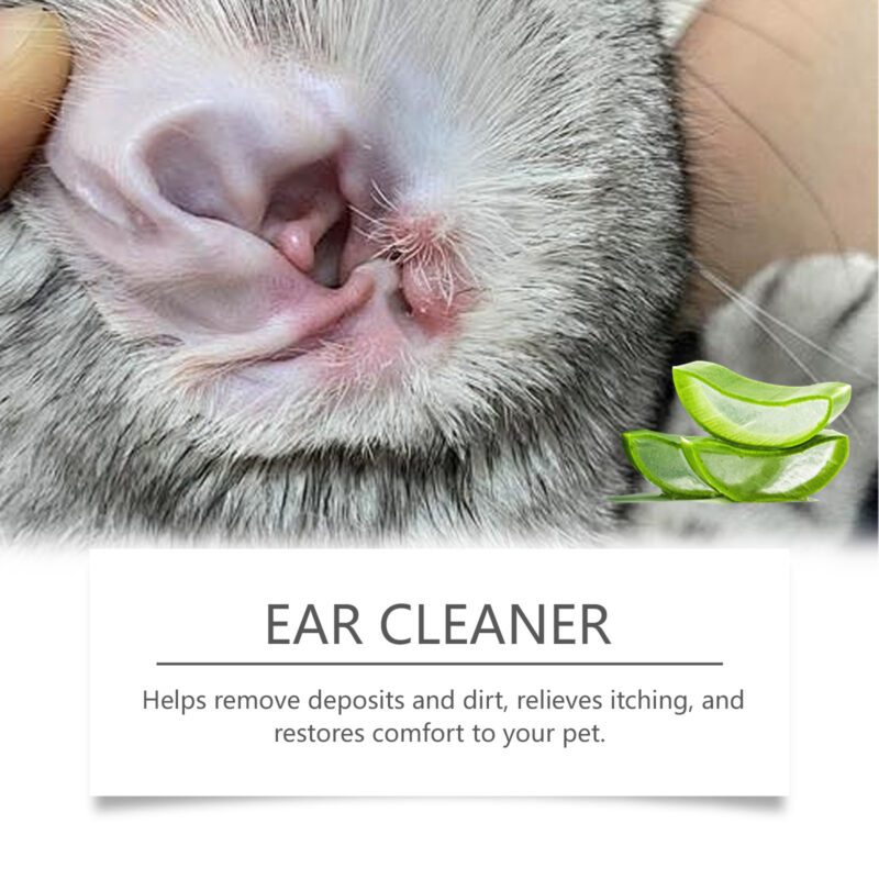 Pet Ear Cleaner Solution for Cats & Dogs - Effective Ear Decontamination & Care Formula - Image 3