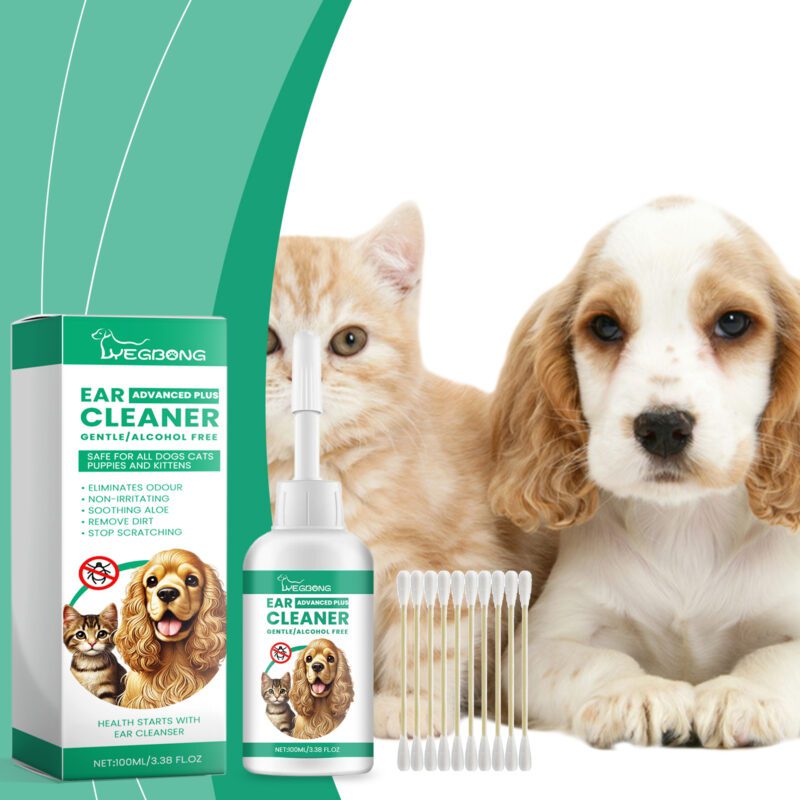 Pet Ear Cleaner Solution for Cats & Dogs - Effective Ear Decontamination & Care Formula - Image 2