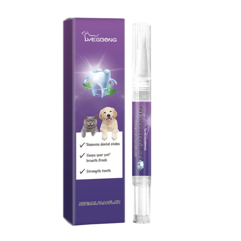 Pet Oral Repair & Cleaning Gel - Effective Tooth Stain Removal for Yellow Teeth, Daily Care Oral Gel