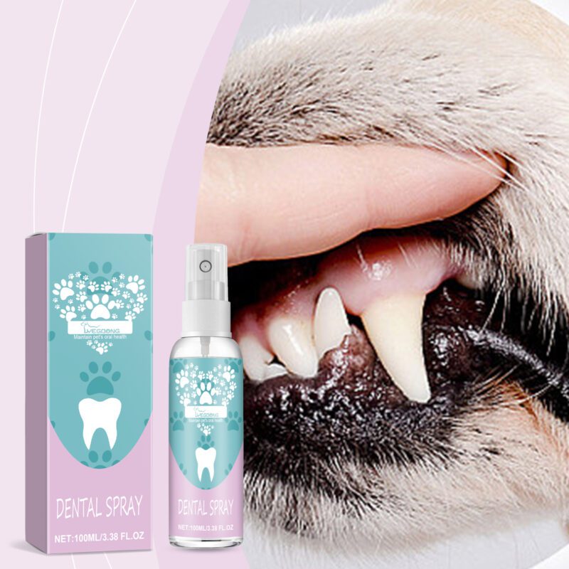 Pet Oral Care Tooth Spray - Deep Teeth Cleaning, Stain Removal & Yellow Teeth Whitening for Dogs/Cats - Image 2