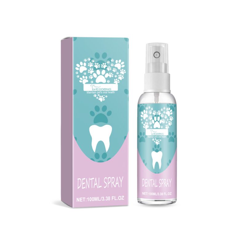 Pet Oral Care Tooth Spray - Deep Teeth Cleaning, Stain Removal & Yellow Teeth Whitening for Dogs/Cats