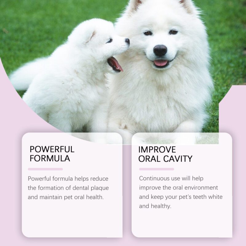 Pet Oral Care Tooth Spray - Deep Teeth Cleaning, Stain Removal & Yellow Teeth Whitening for Dogs/Cats - Image 4