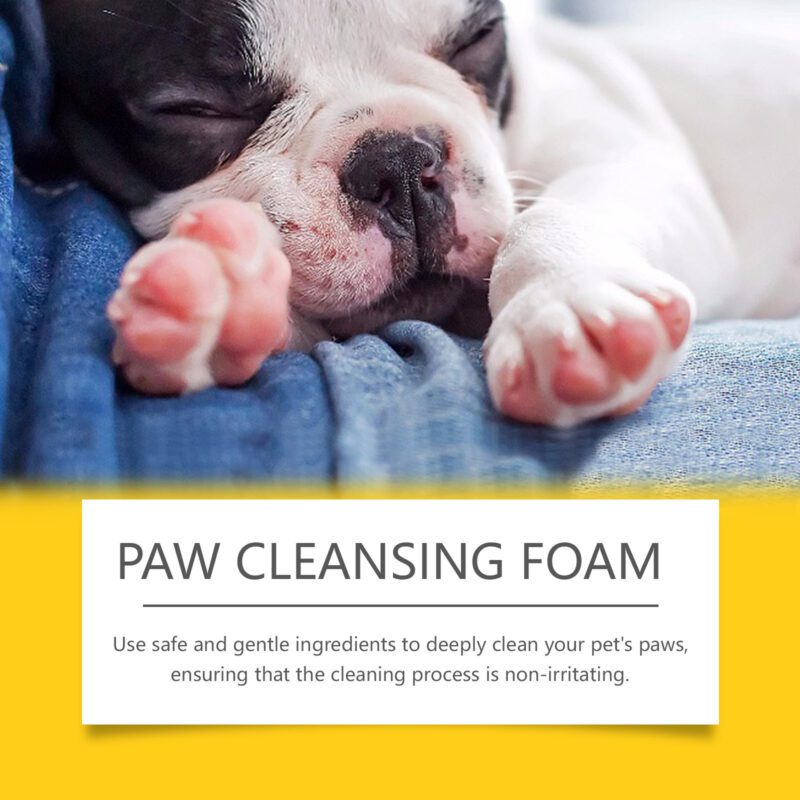 Pet Paw Foam Cleanser - Deep Cleaning, Moisturizing & Soothing Dog Cat Foot Care Solution - Image 4
