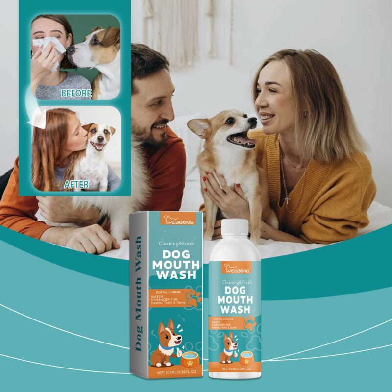 Dog Mouthwash - Pet Oral Care Formula for Tartar Removal, Bad Breath Control & Dental Hygiene - Image 2