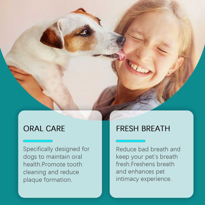 Dog Mouthwash - Pet Oral Care Formula for Tartar Removal, Bad Breath Control & Dental Hygiene - Image 3