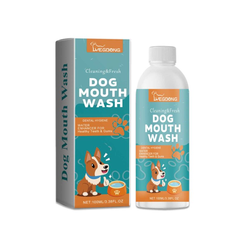 Dog Mouthwash - Pet Oral Care Formula for Tartar Removal, Bad Breath Control & Dental Hygiene