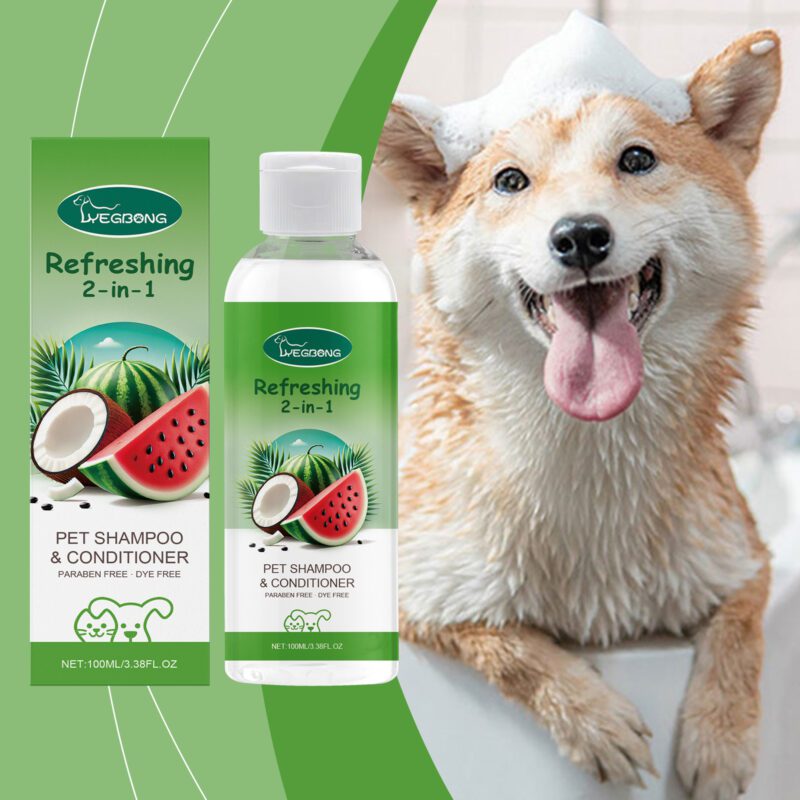 2-in-1 Dog & Cat Pet Shampoo - Long-Lasting Fragrance Deep Cleaning Body Wash for Pet Hair Care - Image 2