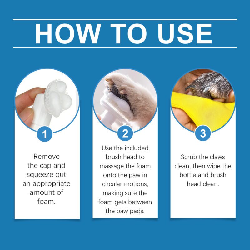 Pet Paw Cleaner Foam - Deep Cleaning for Dog & Cat Paws, Gentle Care for Soles & Pads - Image 6