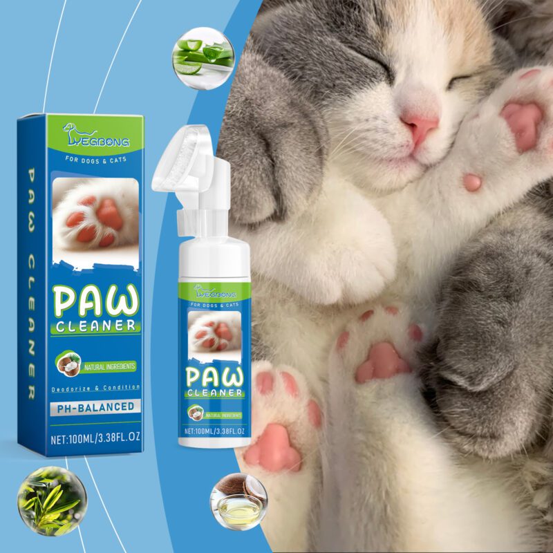 Pet Foot Care Foam - Dog & Cat Paws Cleaner for Washing, Moisturizing & Gentle Paw Care - Image 2