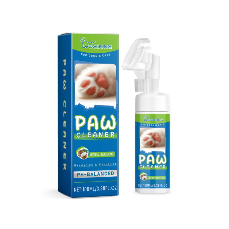 Pet Foot Care Foam - Dog & Cat Paws Cleaner for Washing, Moisturizing & Gentle Paw Care