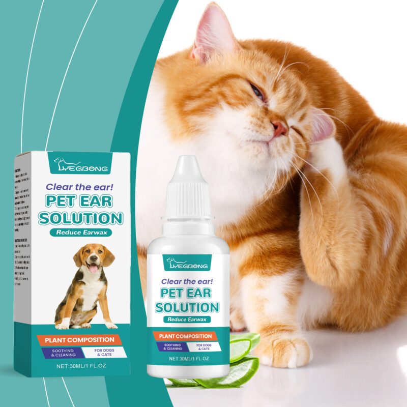 Pet Ear Wash for Cats & Dogs - Relieve Ear Discomfort, Clean, Decontaminate, Moisturize, Soothe & Nourish - Image 2