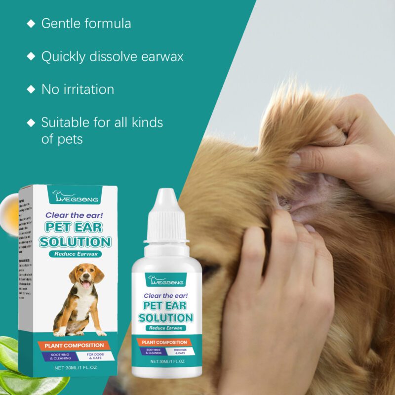Pet Ear Wash for Cats & Dogs - Relieve Ear Discomfort, Clean, Decontaminate, Moisturize, Soothe & Nourish - Image 3