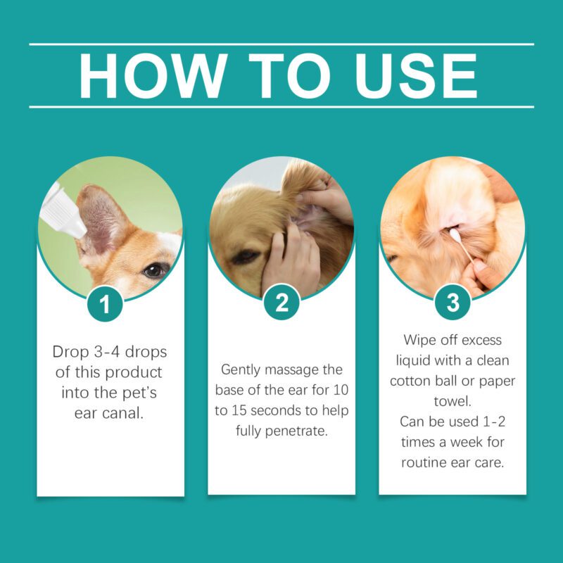 Pet Ear Wash for Cats & Dogs - Relieve Ear Discomfort, Clean, Decontaminate, Moisturize, Soothe & Nourish - Image 6