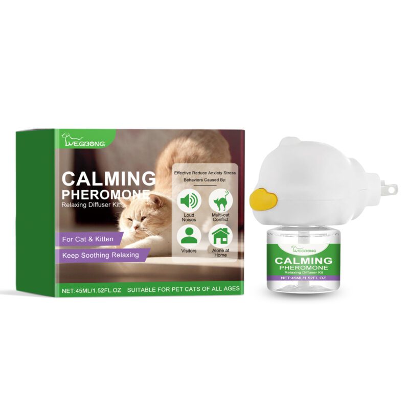 Cat Calming & Comfort Care Set - Soothe Estrus Agitation, Reduce Noise for Anxious Pet Cats