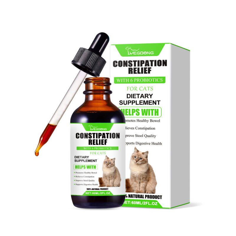 Cat Probiotic Drops: Support Feline Health, Vitality & Nutrient Absorption - Digestive Care Supplement for Cats