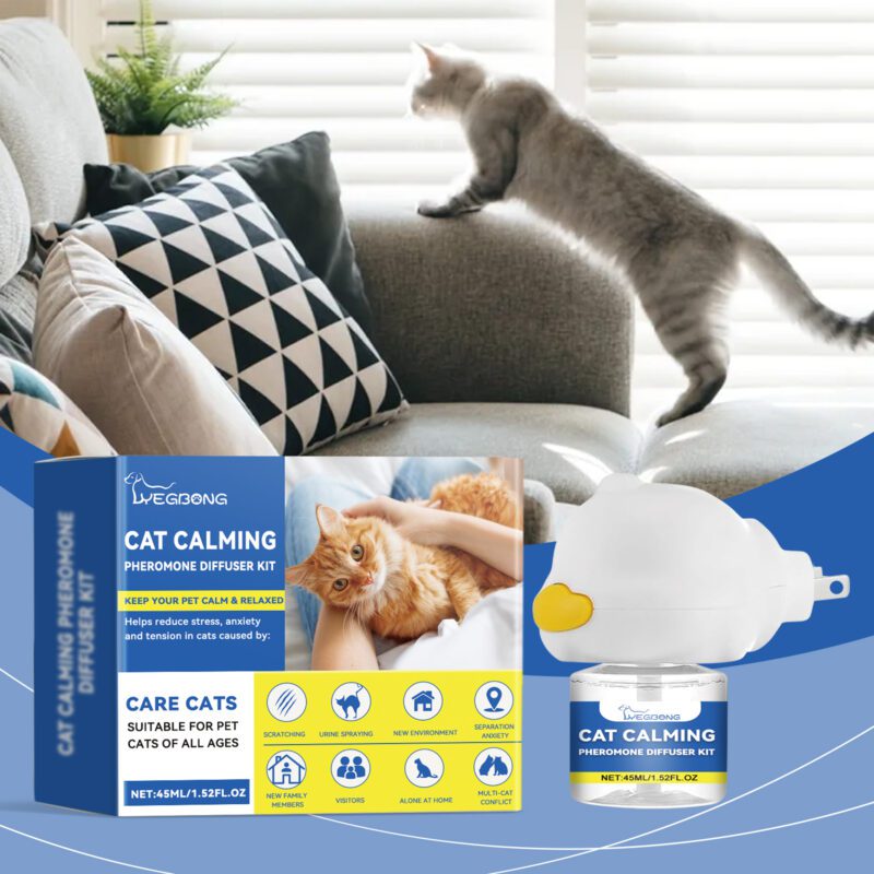 Cat Mood Diffuser Set - Calm Grumpy Cats, Ease Multi-Cat Conflict & Reduce Scratching | Premium Pet Mood Care Solution - Image 2