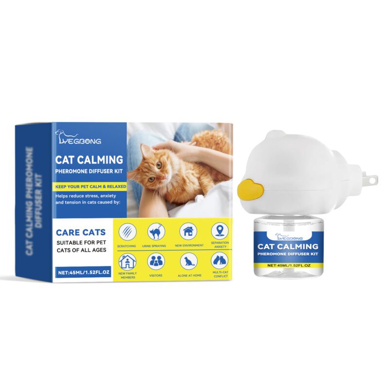 Cat Mood Diffuser Set - Calm Grumpy Cats, Ease Multi-Cat Conflict & Reduce Scratching | Premium Pet Mood Care Solution