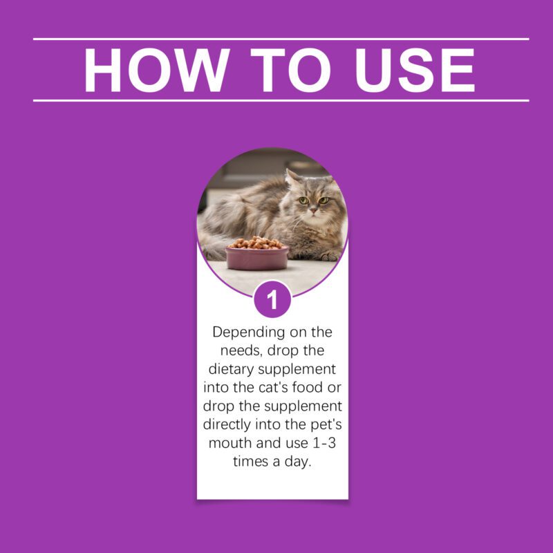 Cat Vitamin Drops Daily Care Supplements - Supports Physical Discomfort Relief, Essential Pet Vitamins - Image 6