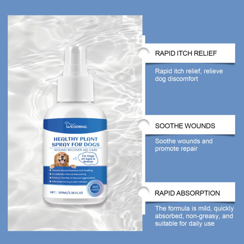 Natural Plant Essence Dog Care Spray - Gentle Cleansing & Soothing Skin Care Spray for Pets - Image 3
