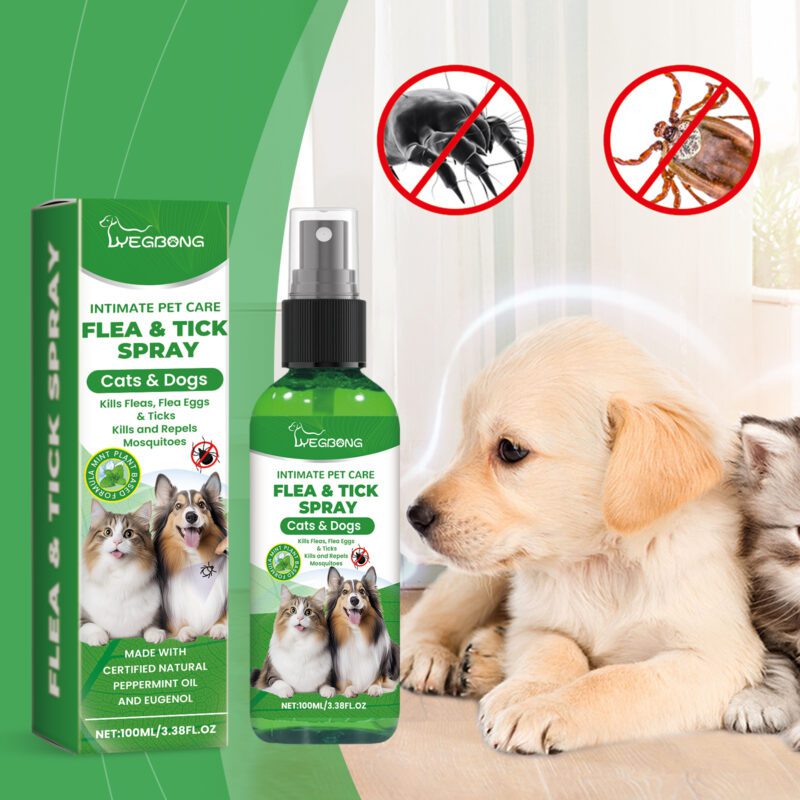 Gentle Daily Pet Insect Repellent Spray for Dogs & Cats - Hair & Skin Care Insect Repellent Spray - Image 2