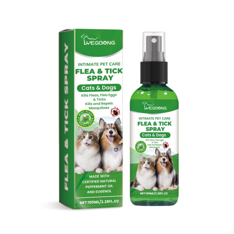 Gentle Daily Pet Insect Repellent Spray for Dogs & Cats - Hair & Skin Care Insect Repellent Spray