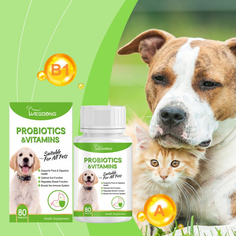 Pet Probiotic Tablets: Supports Gut Health & Enhances Nutritional Absorption, Premium Pet Care Supplement - Image 2