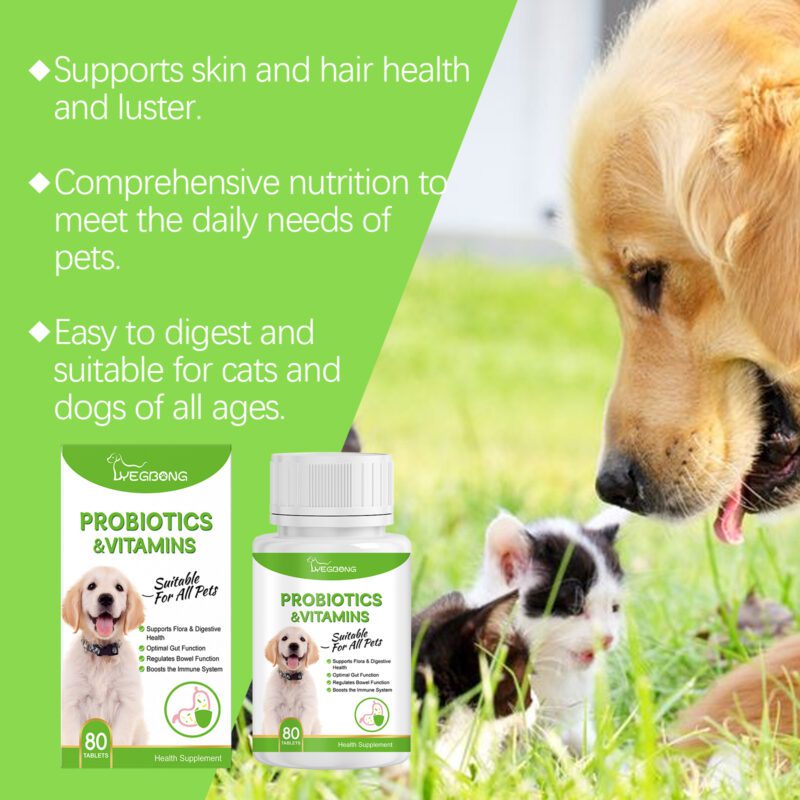 Pet Probiotic Tablets: Supports Gut Health & Enhances Nutritional Absorption, Premium Pet Care Supplement - Image 3