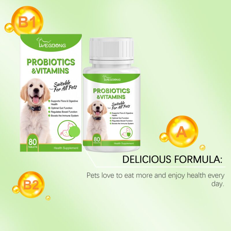 Pet Probiotic Tablets: Supports Gut Health & Enhances Nutritional Absorption, Premium Pet Care Supplement - Image 4