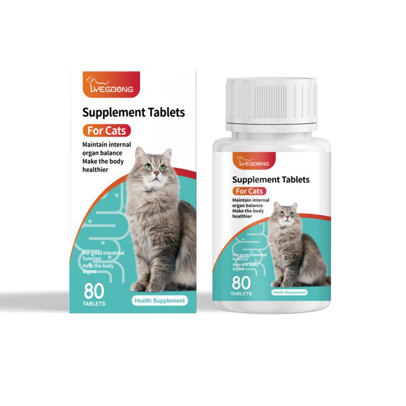 Cat Probiotic Tablets - Enhance Intestinal Health, Balance Digestion & Absorption, Premium Pet Nutritional Supplement
