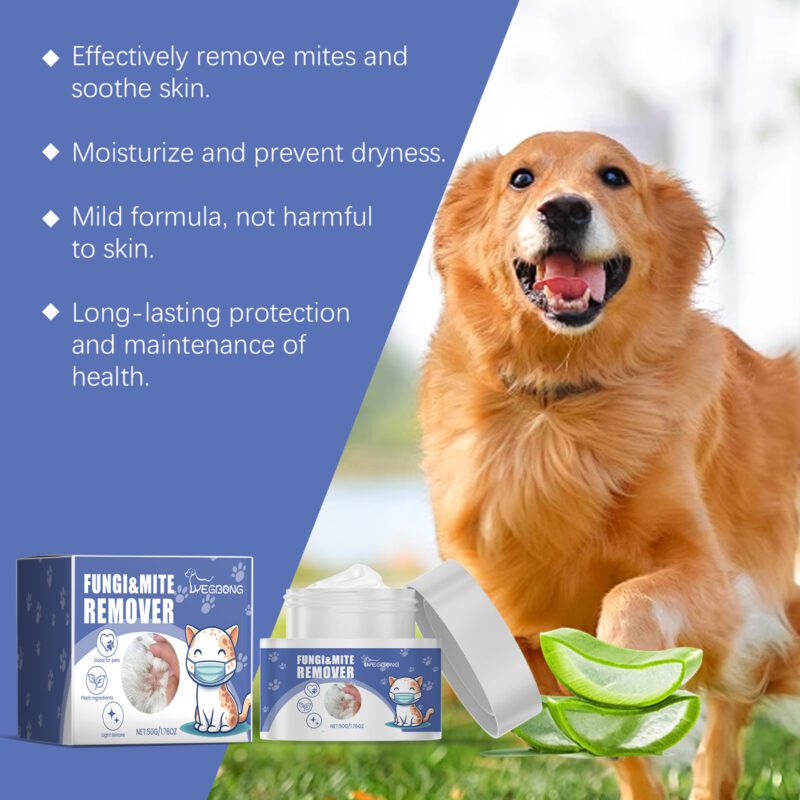 Pet Anti-Mite Cream with Mild Ingredients - Effective Skin Deworming for Cats & Dogs, Promotes Healthy Skin - Image 4