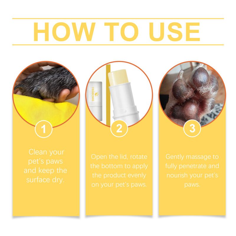 Cat & Dog Paw Balm Stick - Gentle Nourishing Moisturizing Paw Pad Care Ointment for Home Use - Image 6