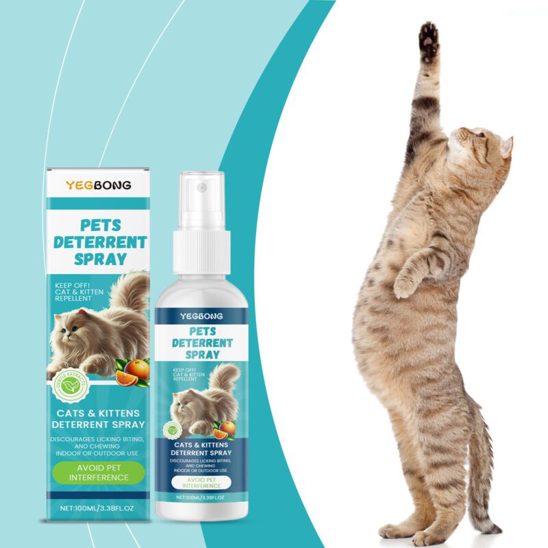 Effective Cat Anti-Scratch Spray - Indoor Furniture & Sofa Protection, Exclusion Zone Setup to Prevent Pet Scratching - Image 2