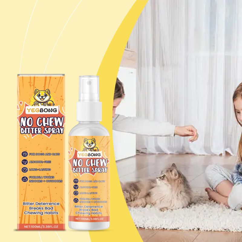 Effective Pet Anti-Chew Bitter Spray for Indoor Use - Stops Biting & Scratching on Sofas, Safe for Cats Dogs - Image 2
