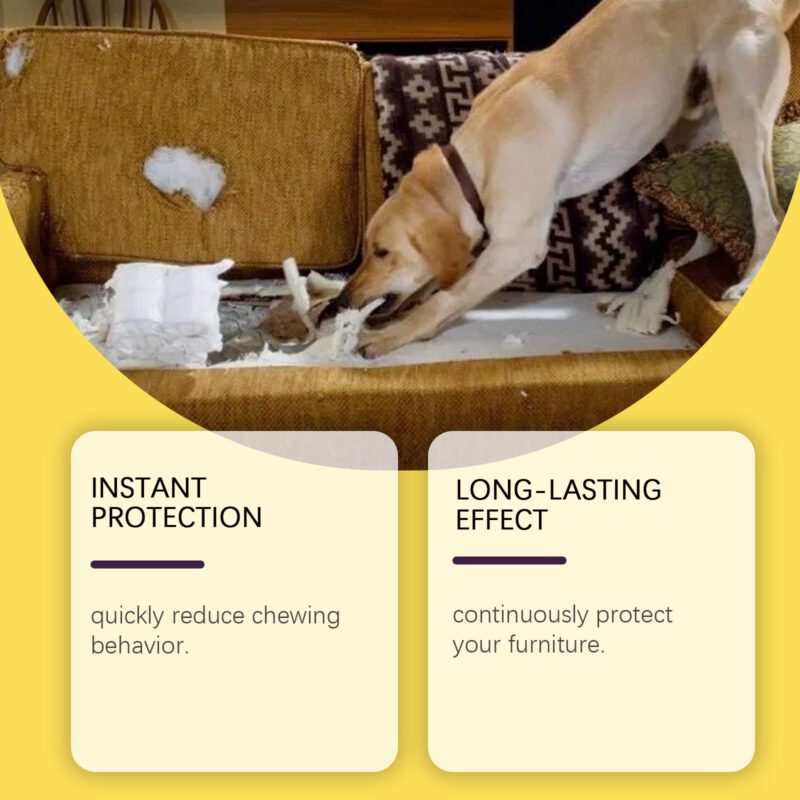 Effective Pet Anti-Chew Bitter Spray for Indoor Use - Stops Biting & Scratching on Sofas, Safe for Cats Dogs - Image 3