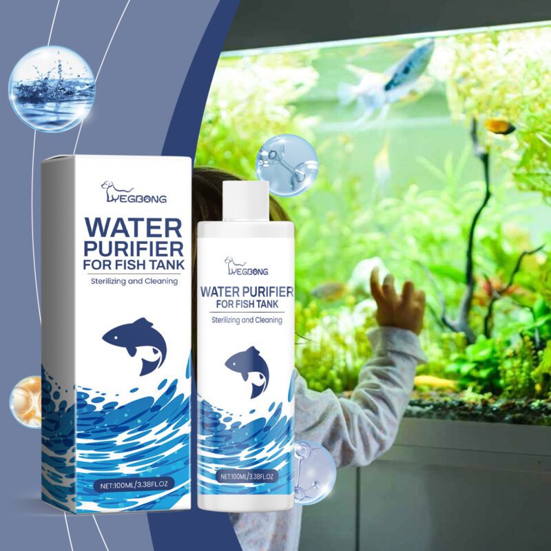 Fast-Acting Aquarium Water Clarifier - Powerful Fish Tank Water Quality Purifying Agent for Household Decontamination & Quick Cleaning - Image 2